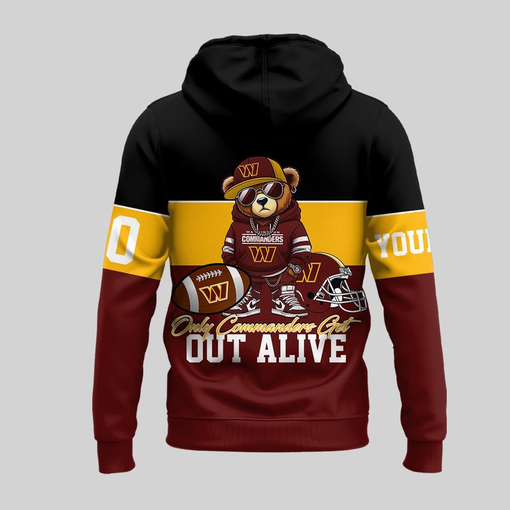 WC Premium NFL Customizable Teddy Bear Hoodie DDT HLPHUONG