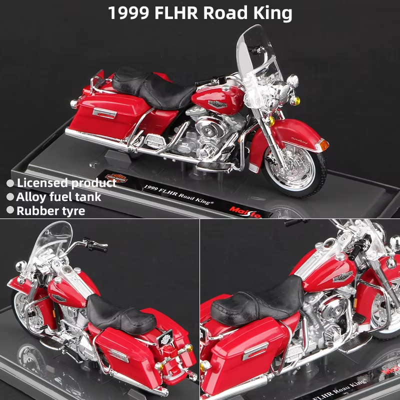 Scale 1:18 Harley Collectible Hobbies Motorcycle Model Toys DDT CTND