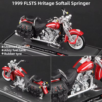 Scale 1:18 Harley Collectible Hobbies Motorcycle Model Toys DDT CTND
