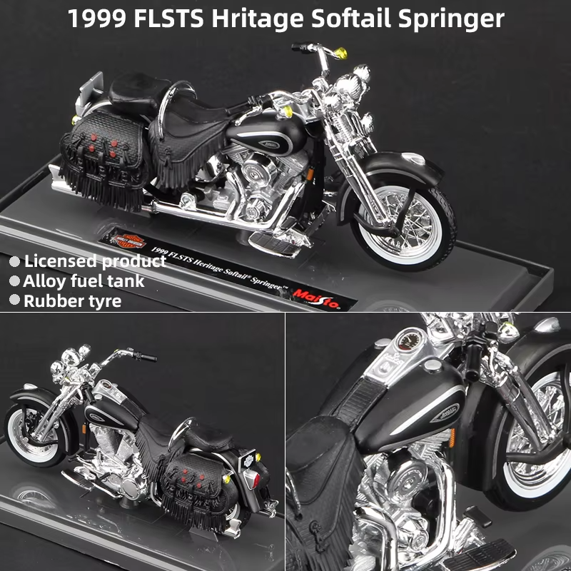 Scale 1:18 Harley Collectible Hobbies Motorcycle Model Toys DDT CTND