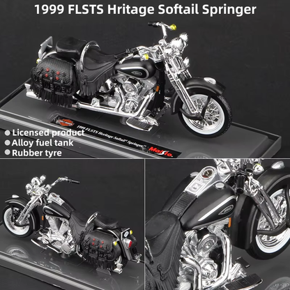 Scale 1:18 Harley Collectible Hobbies Motorcycle Model Toys DDT CTND