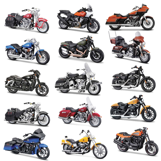 Scale 1:18 Harley Collectible Hobbies Motorcycle Model Toys DDT CTND