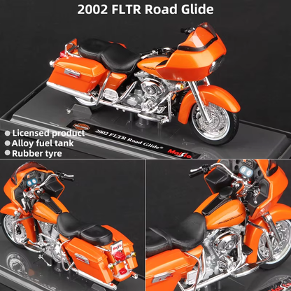 Scale 1:18 Harley Collectible Hobbies Motorcycle Model Toys DDT CTND
