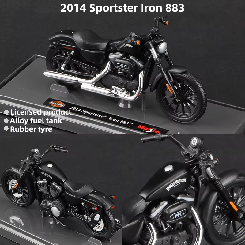 Scale 1:18 Harley Collectible Hobbies Motorcycle Model Toys DDT CTND