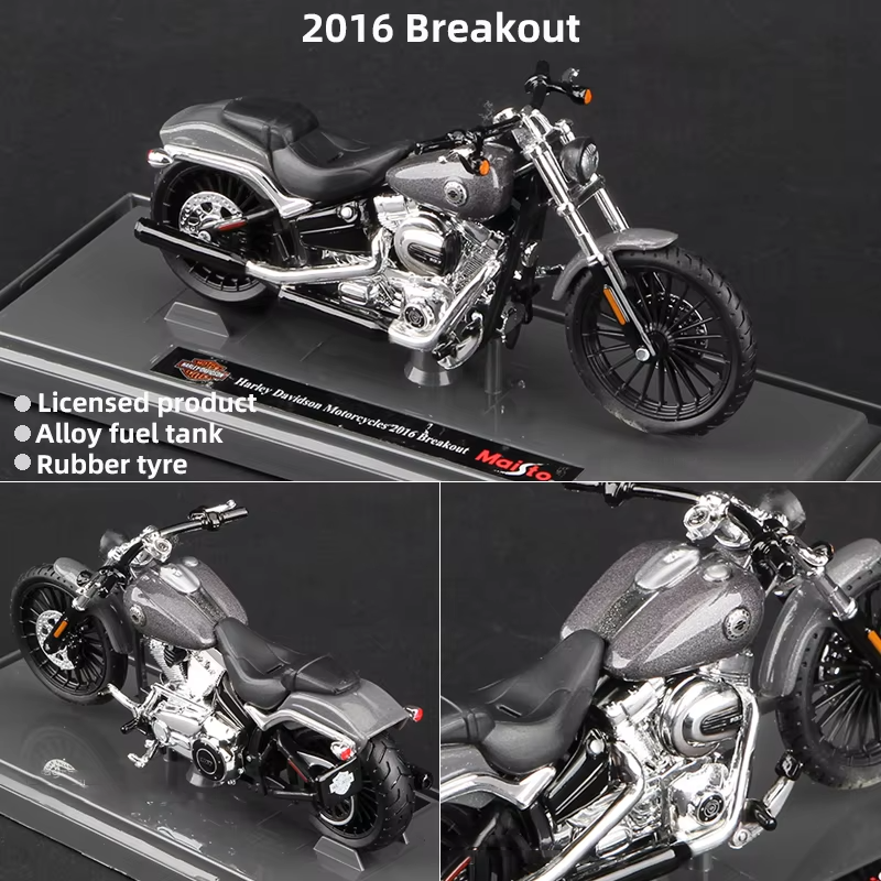 Scale 1:18 Harley Collectible Hobbies Motorcycle Model Toys DDT CTND