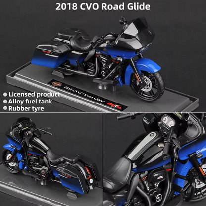 Scale 1:18 Harley Collectible Hobbies Motorcycle Model Toys DDT CTND