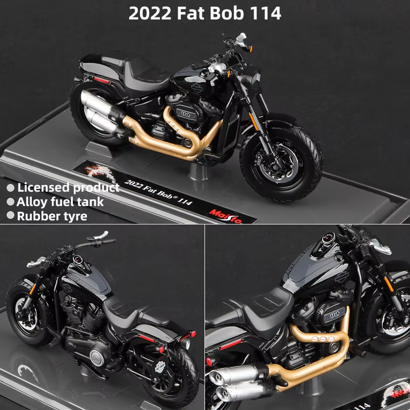 Scale 1:18 Harley Collectible Hobbies Motorcycle Model Toys DDT CTND