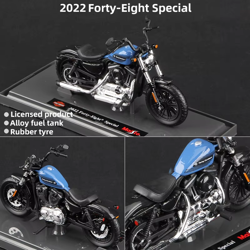 Scale 1:18 Harley Collectible Hobbies Motorcycle Model Toys DDT CTND