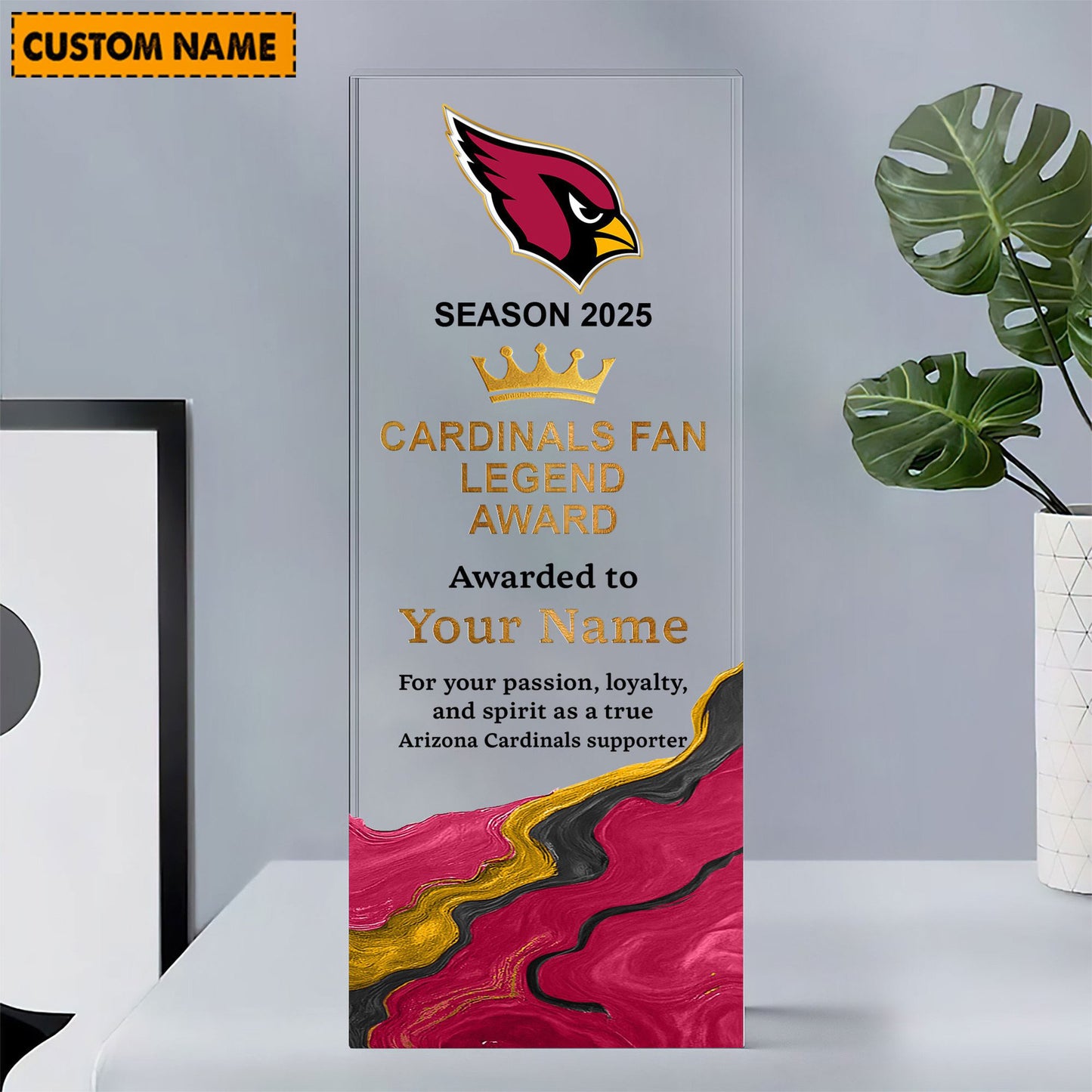 AC NFL Personalized Acrylic Award Plaque Funny Christmas Gift For Family DDT NTL