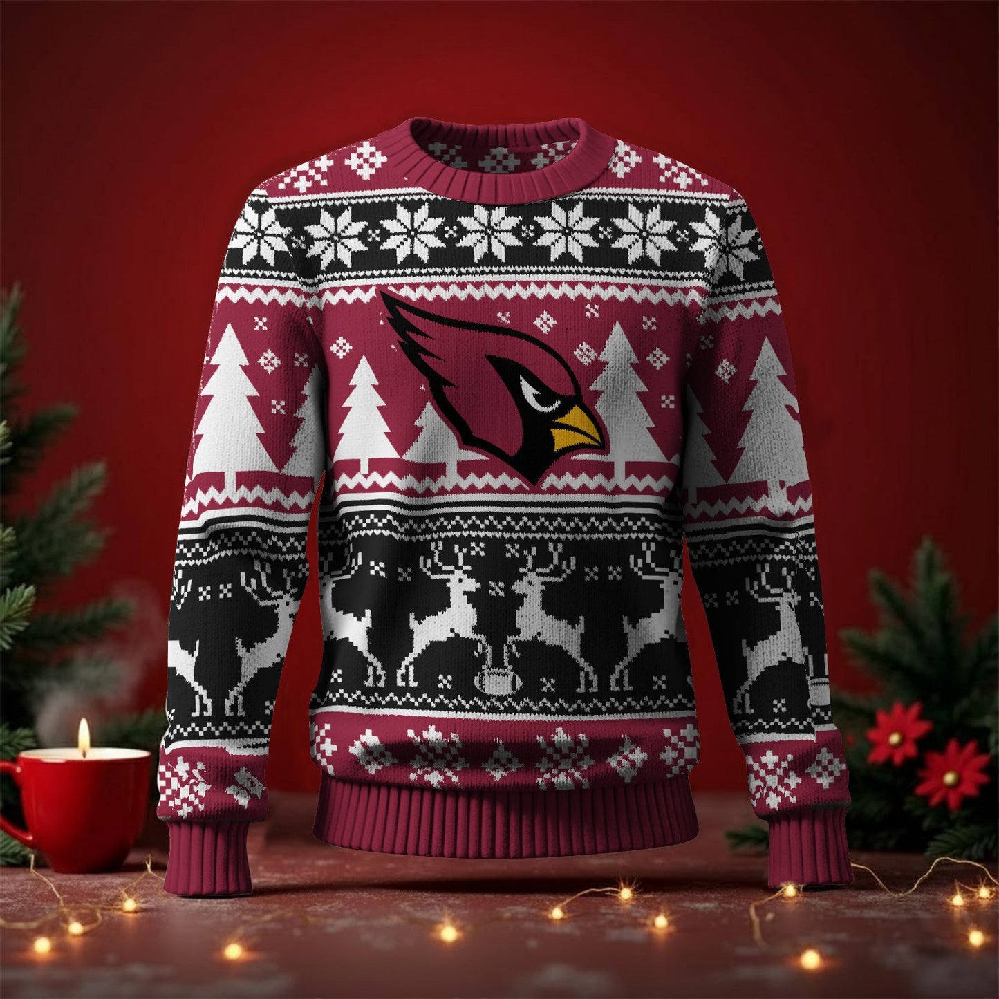 ARI x NFL Premium Ugly Christmas Sweater DatND DVT