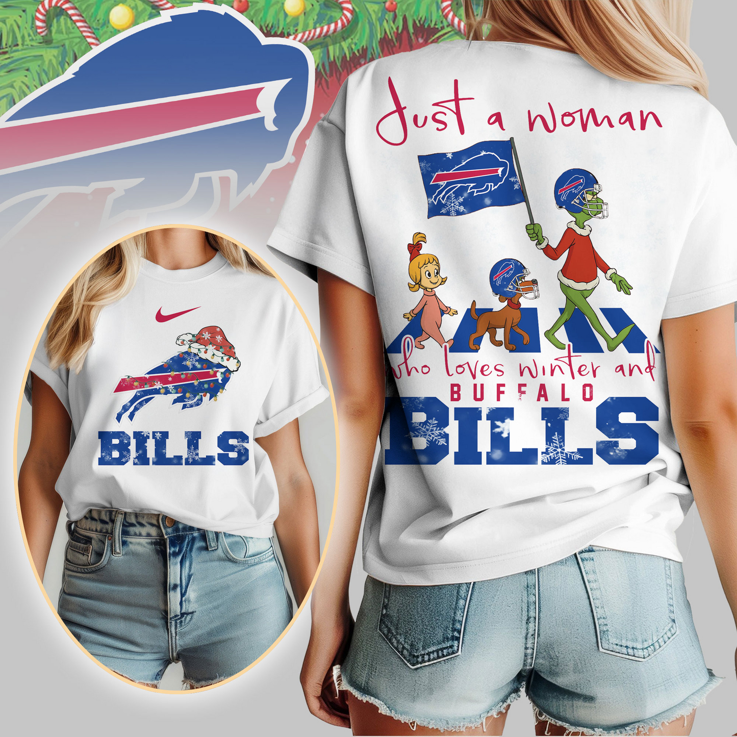 BB Premium NFL Just A Woman Who Loves Winter 3D Shirt DDT CTND