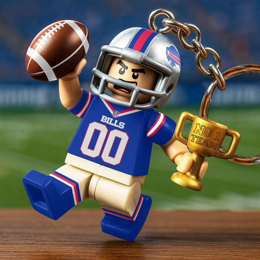 BB Premium NFL Lego No. 1 Team Personalized Key Chain DDT NTL