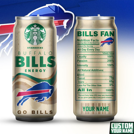 BB Premium NFL Starbucks Energy Can Tumbler DDT  NTL