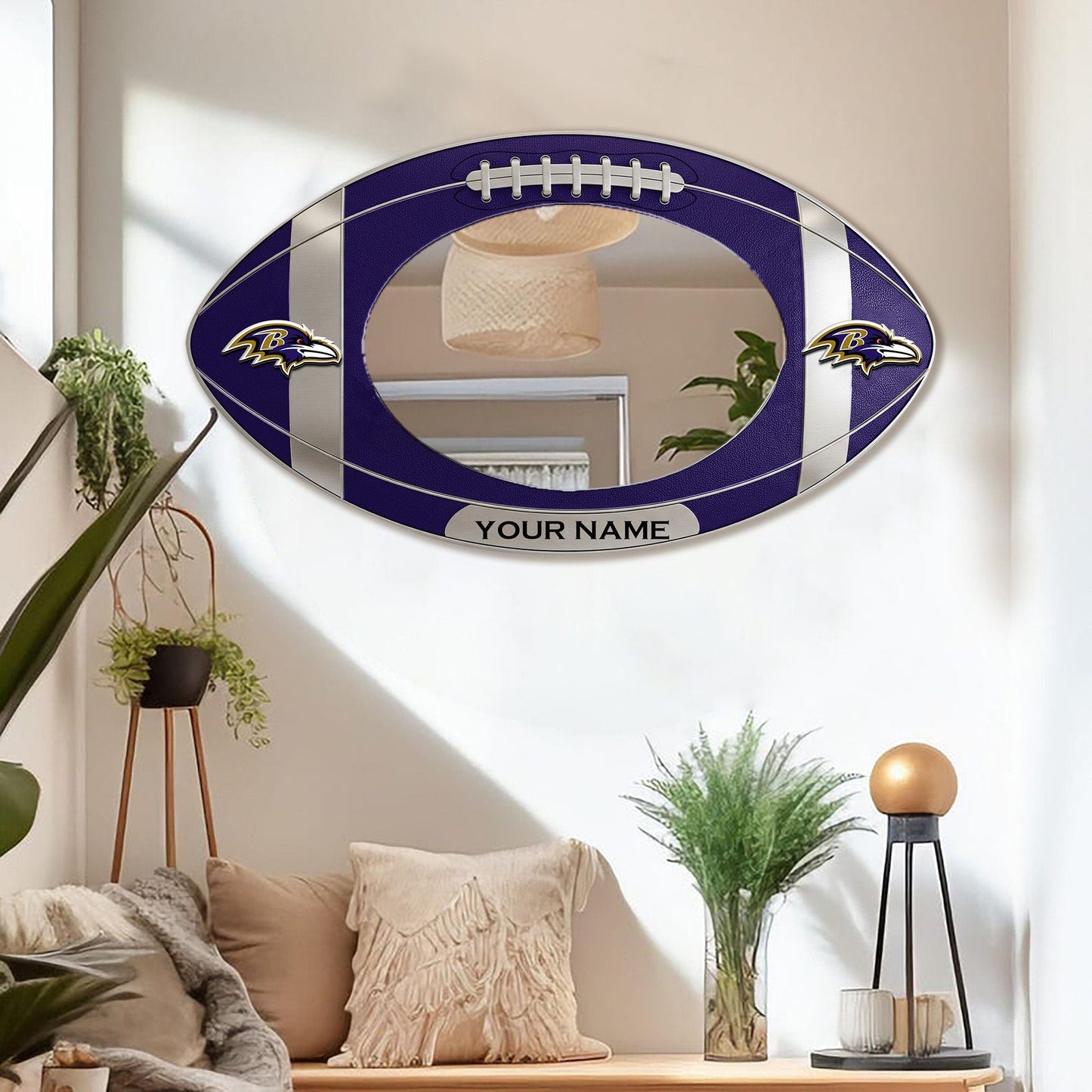 BR Custom NFL Wall Mirror Decor For Fan DDT CTND