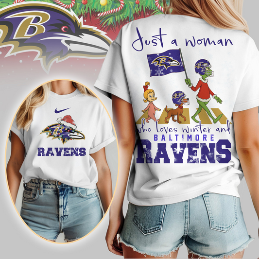 BR Premium NFL Just A Woman Who Loves Winter 3D Shirt DDT CTND