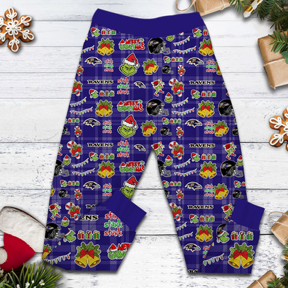 BR Premium NFL They Ain't Us Grinch Pajamas Set DDT CTND