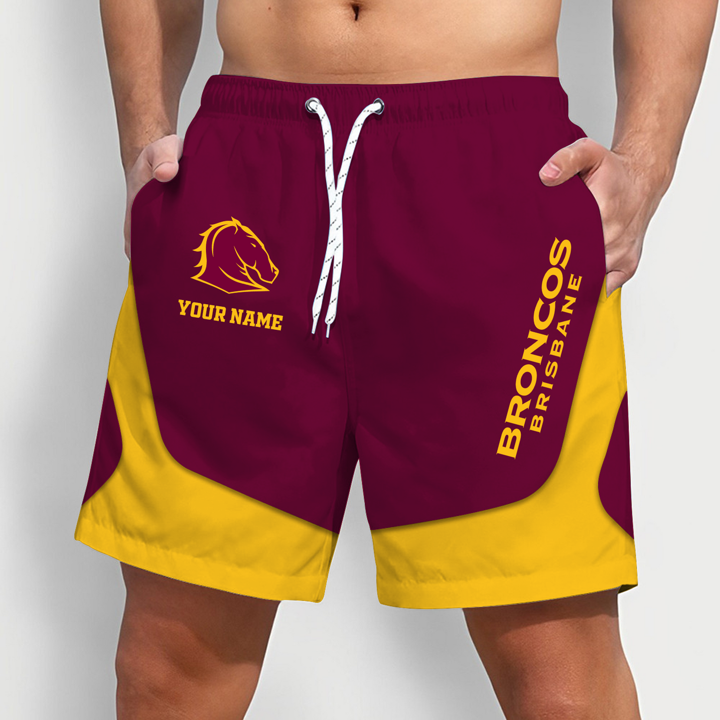 BRO x NRL Team Special Short Pants For Men Custom Name Gifts DATND TANTD
