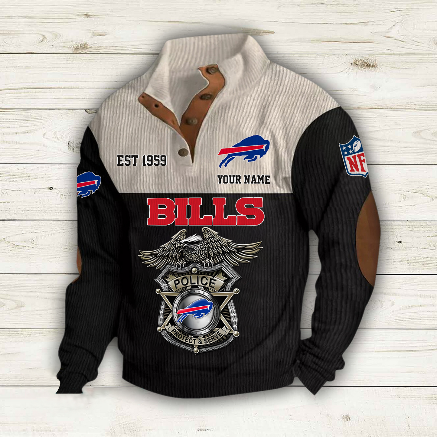 BUF x NFL Custom Name Sport Sweatshirt DatND DVT