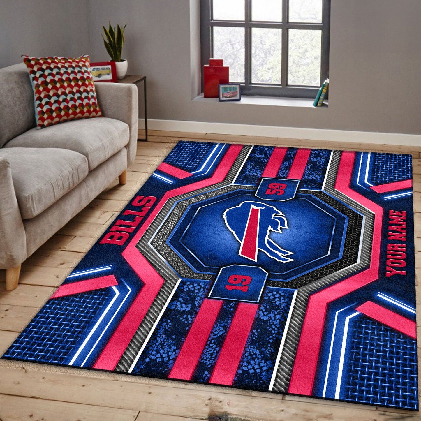 BUF x NFL Custom Rug DatND DVT
