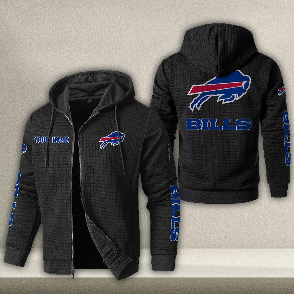 BUF x NFL Quilted Zip Hoodie DatND DVT