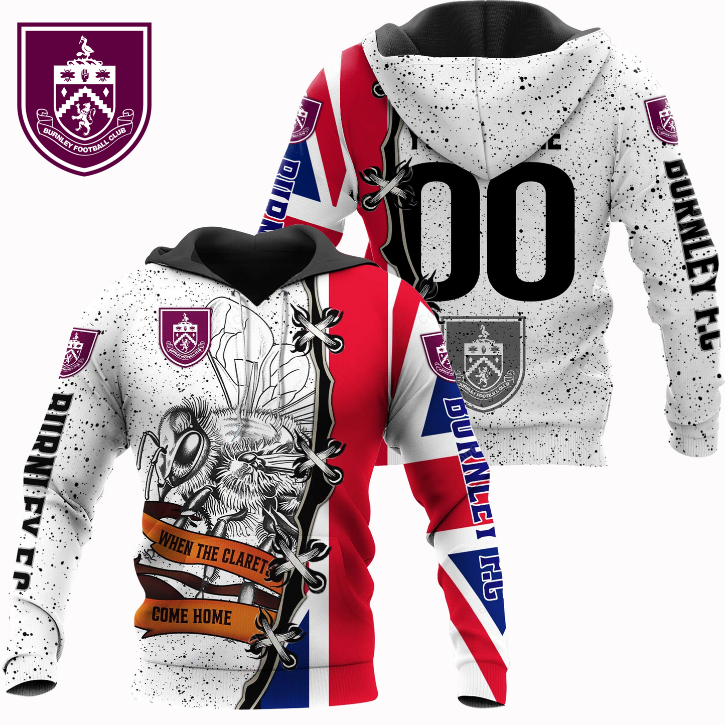 BUR x EPL UK Flag Mascot Design Shirt DDT CTND