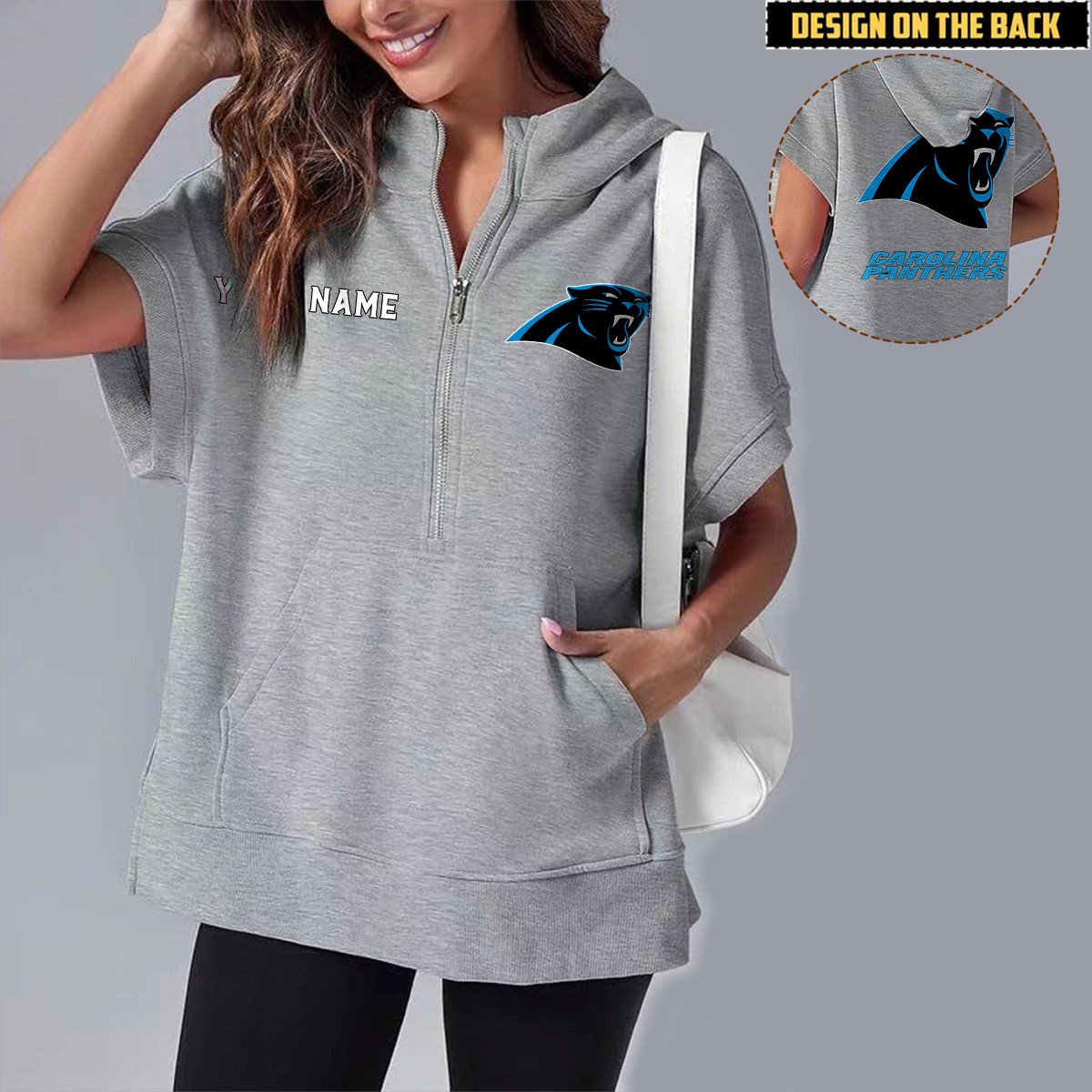 CAR x NFL Short Sleeve Zip Hoodie DATND TANTD