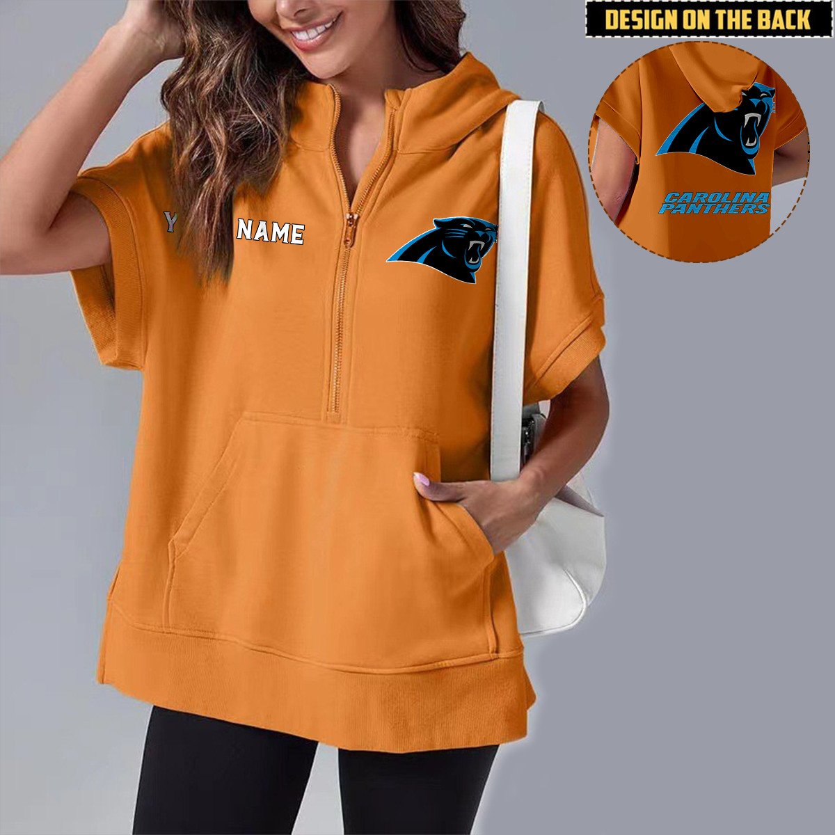 CAR x NFL Short Sleeve Zip Hoodie DATND TANTD