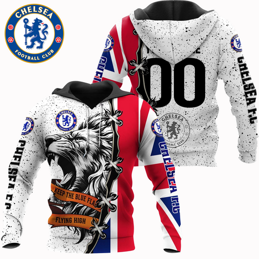 CHE x EPL UK Flag Mascot Design Shirt DDT CTND