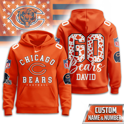 CHI Premium NFL Custom Game Day Hoodie DDT NTL