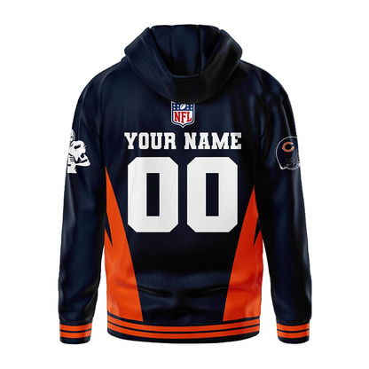 CHI Premium NFL Personalized Fan Hoodie DDT NTL