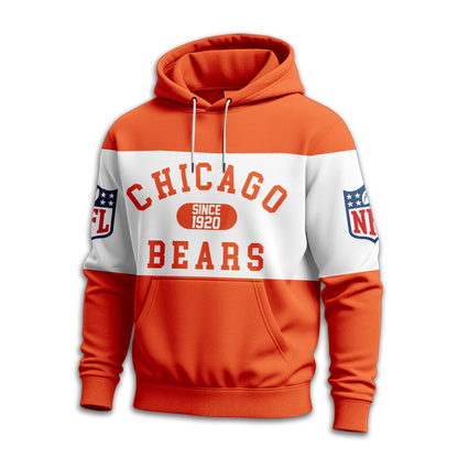 CHI Premium NFL Touchdown Spirit Personalized Hoodie DDT CTND