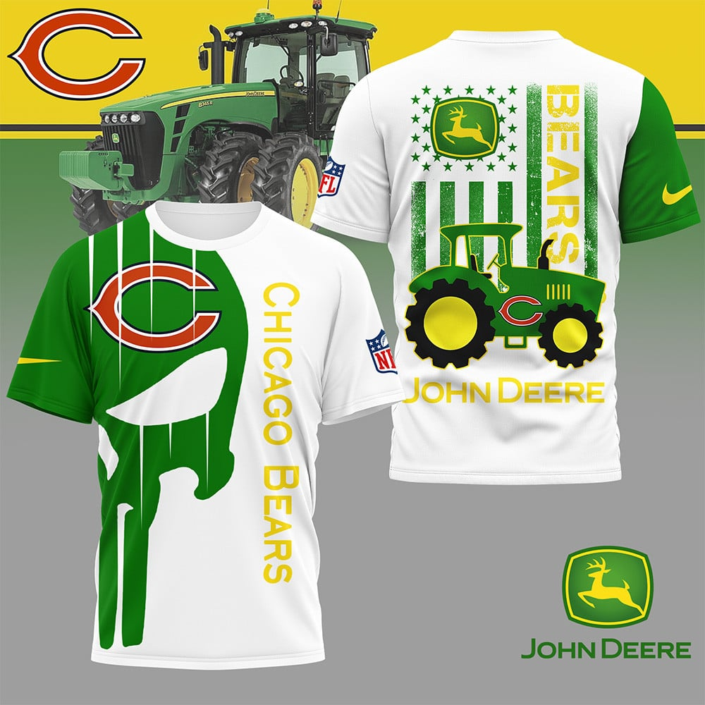 CHI Premium NFL x John Deere 3D Shirt DDT NTL