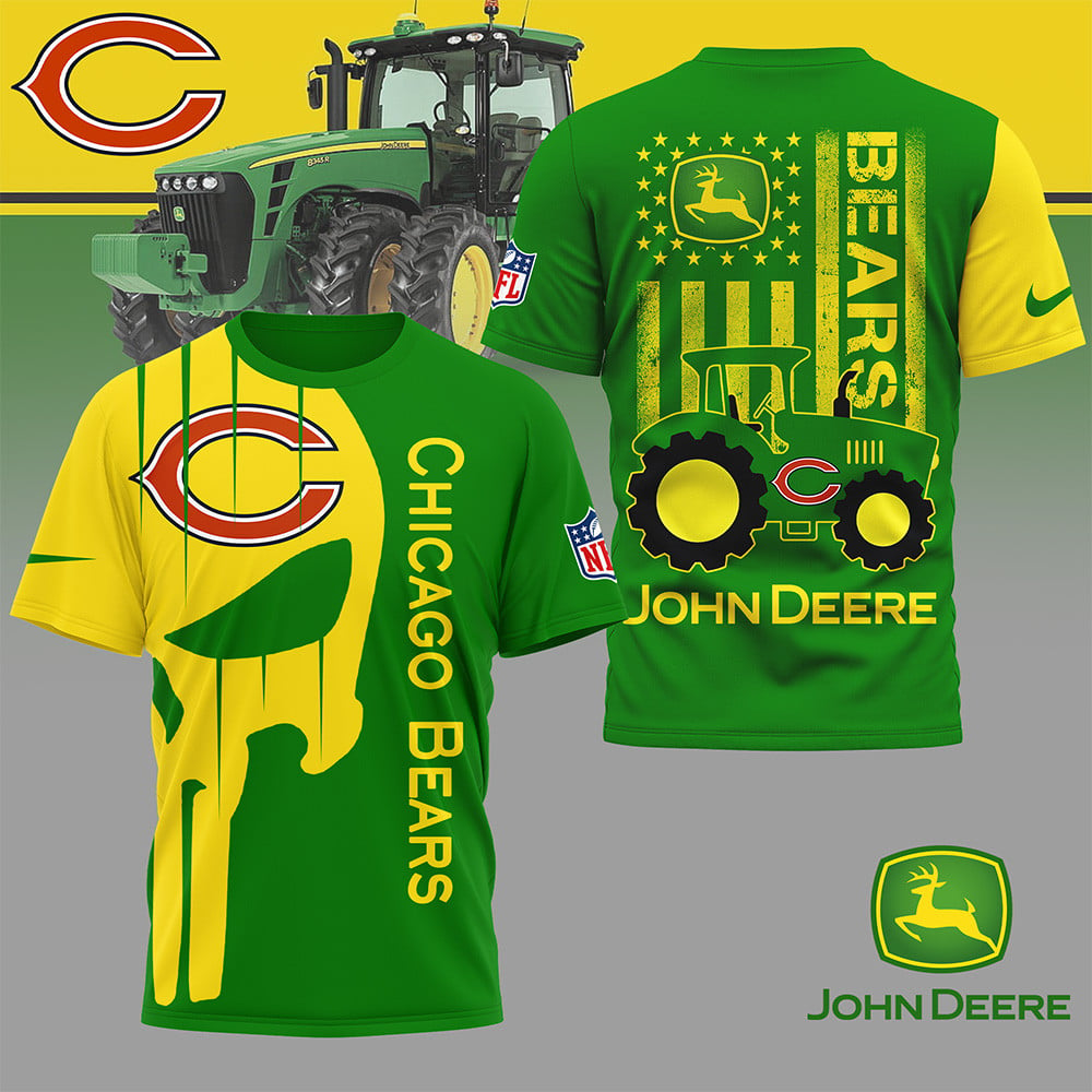 CHI Premium NFL x John Deere 3D Shirt DDT NTL