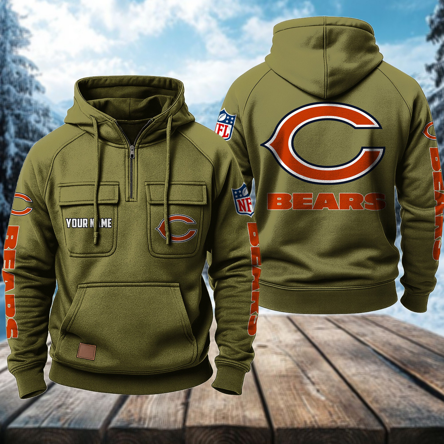 CHI x NFL Premium Hoodie DATND TANTD