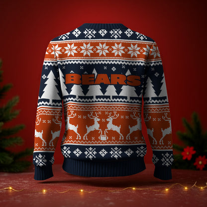 CHI x NFL Premium Ugly Christmas Sweater DatND DVT