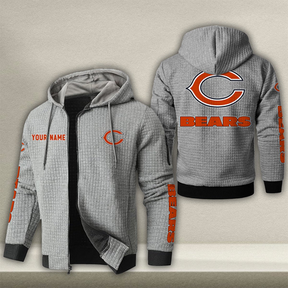 CHI x NFL Quilted Zip Hoodie DatND DVT