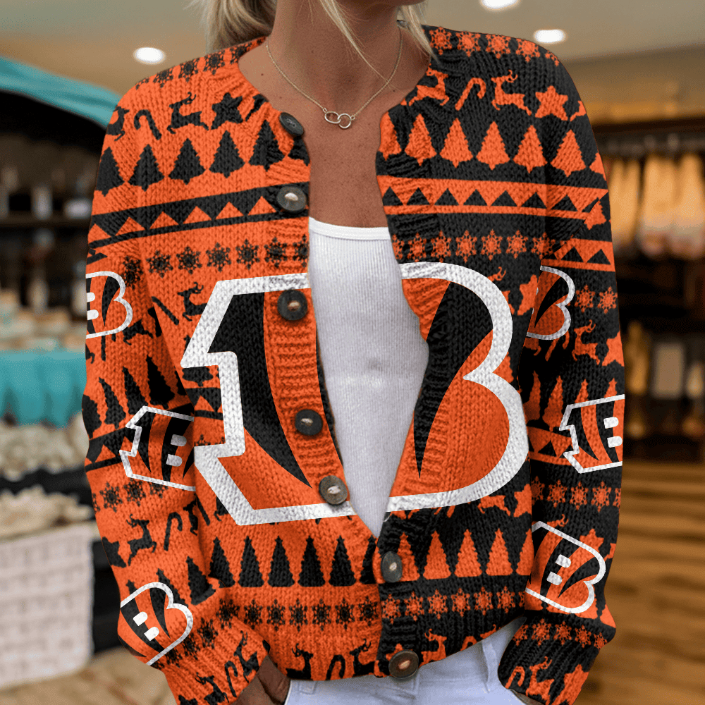 CIN x NFL Cardigan Sweatshirt With Button V2  DatND DVT