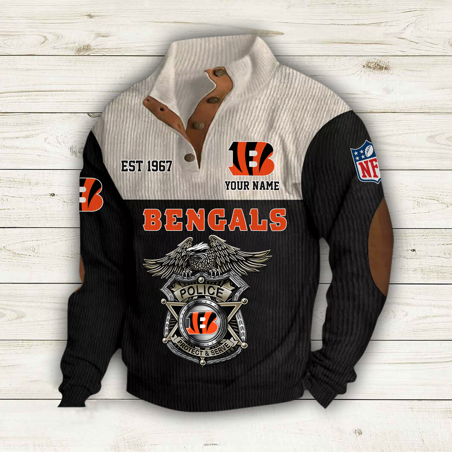 CIN x NFL Custom Name Sport Sweatshirt DatND DVT