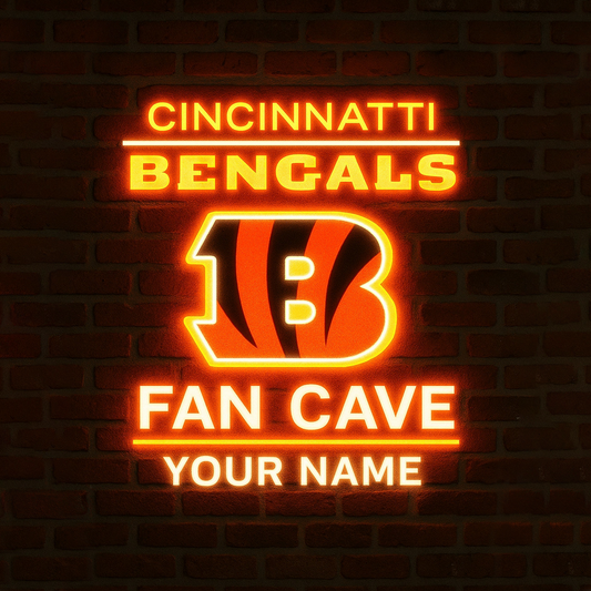 CIN x NFL PREMIUM LED LIGHT WALL DECOR DATND TANTD