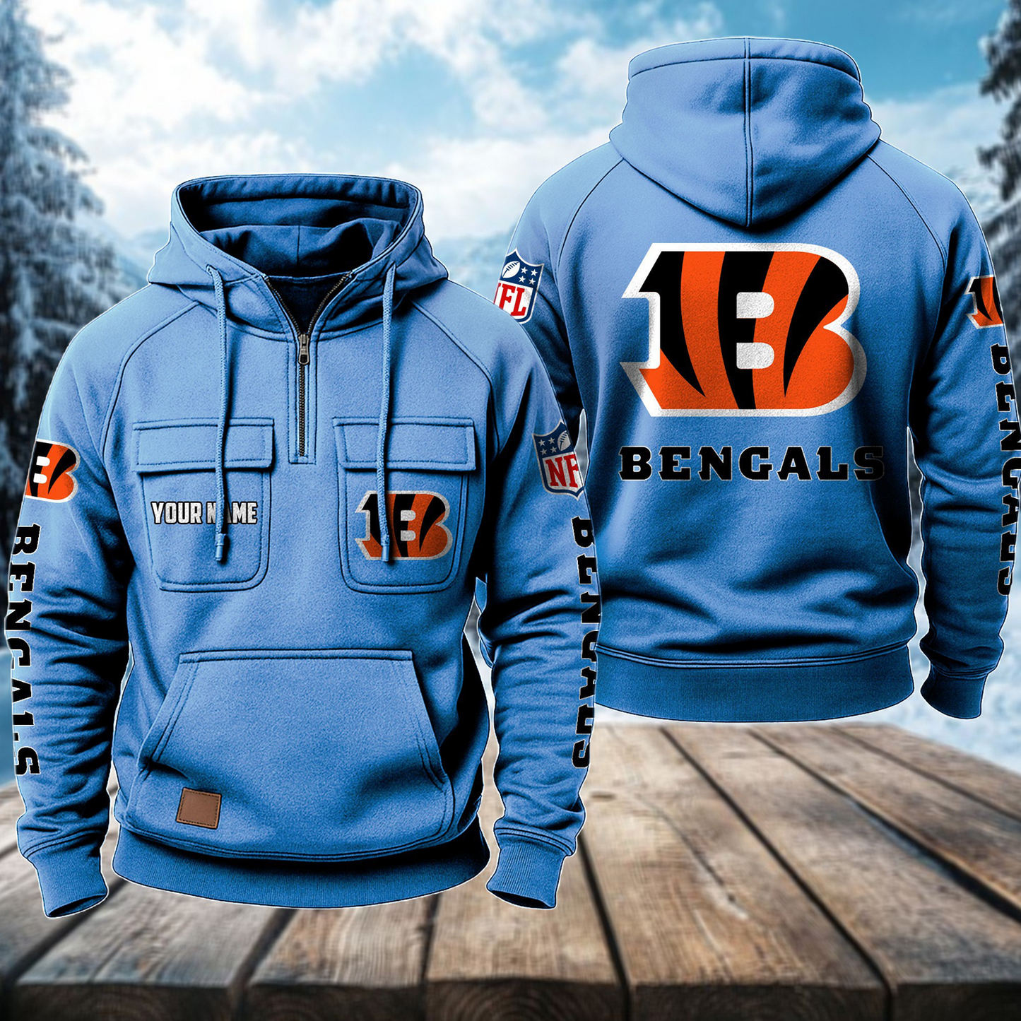 CIN x NFL Premium Hoodie DATND TANTD