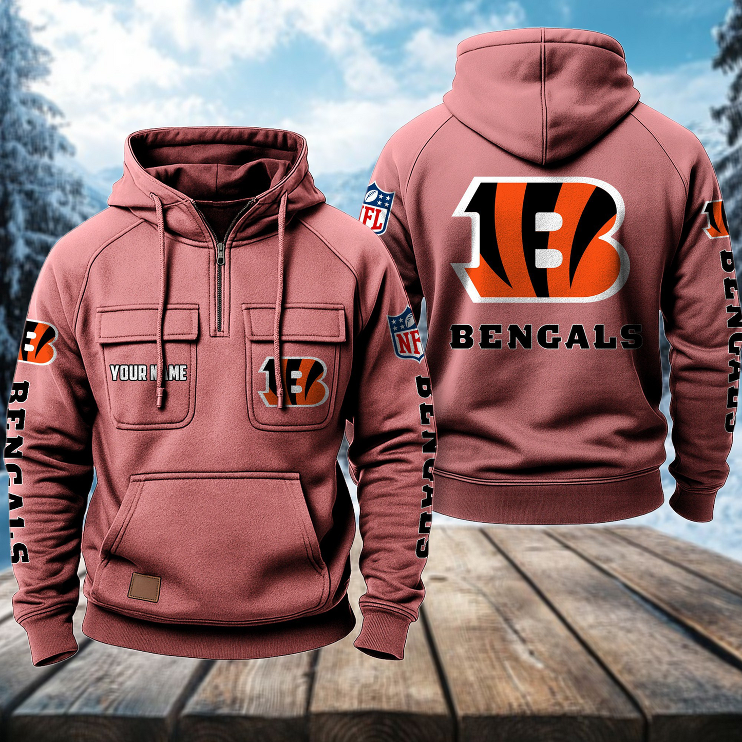 CIN x NFL Premium Hoodie DATND TANTD