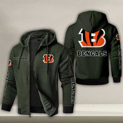 CIN x NFL Quilted Zip Hoodie DatND DVT