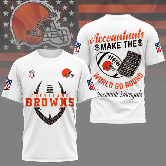 CLE Premium NFL Accountant Pride Fan 3D Shirt DDT CTND