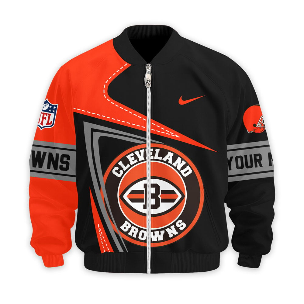 CLE Premium NFL Game Day 3D Bomber Jacket DDT NTL