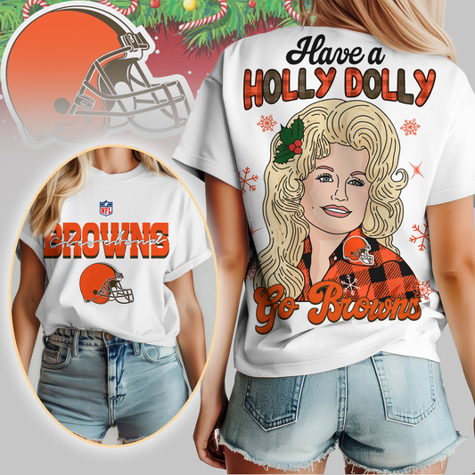 CLE Premium NFL Have A Holly Dolly Women Shirt DDT CTND