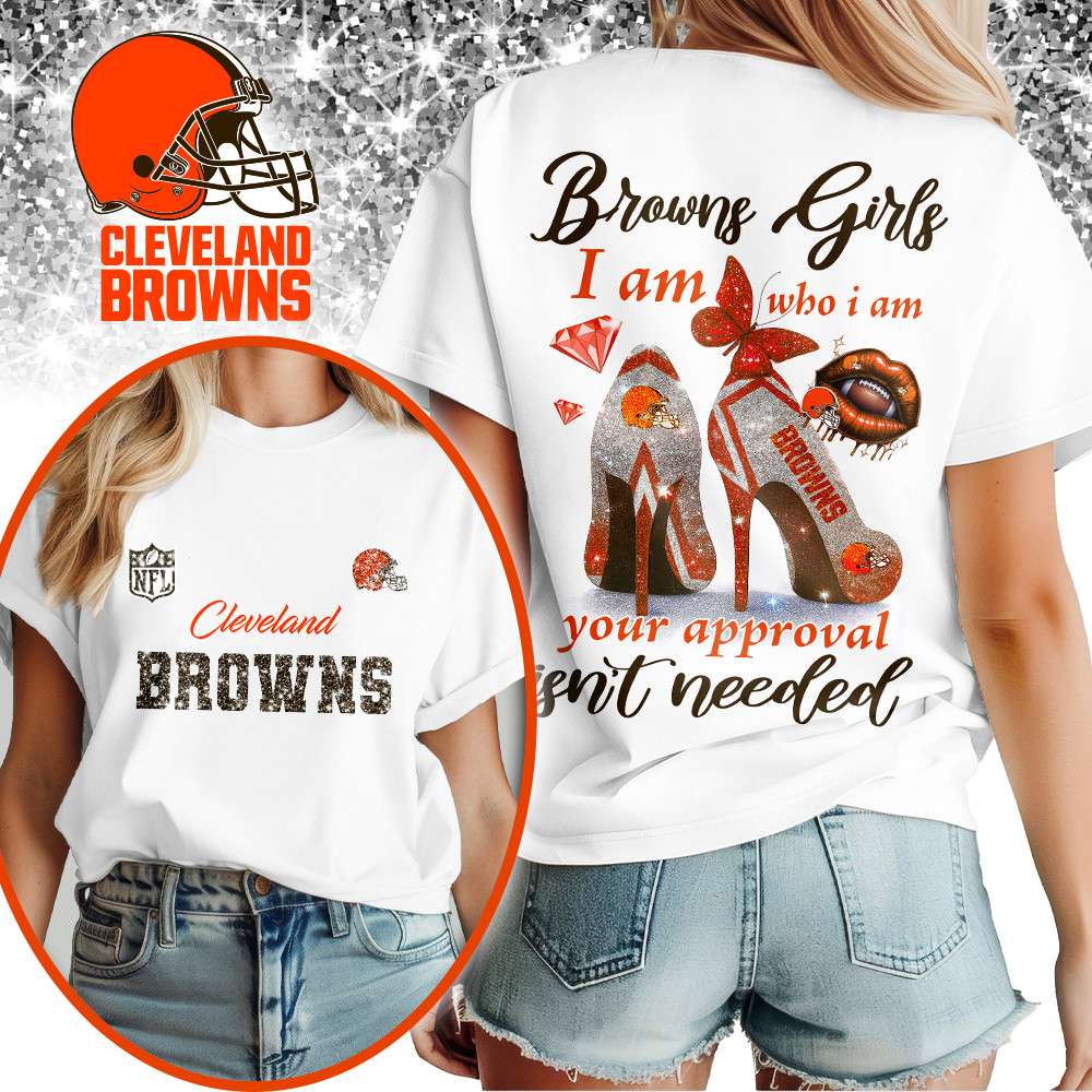 CLE Premium NFL I Am Who I Am Glitter 3D Apparel DDT NTL