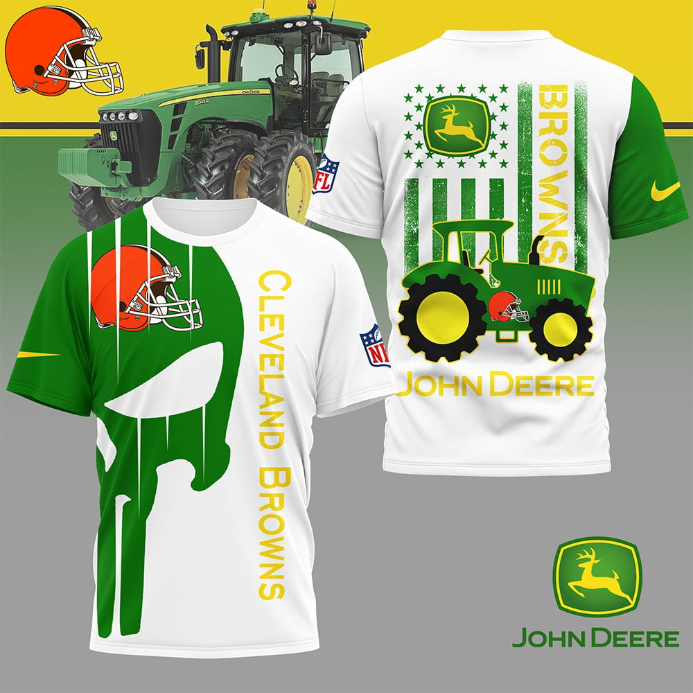 CLE Premium NFL x John Deere 3D Shirt DDT NTL