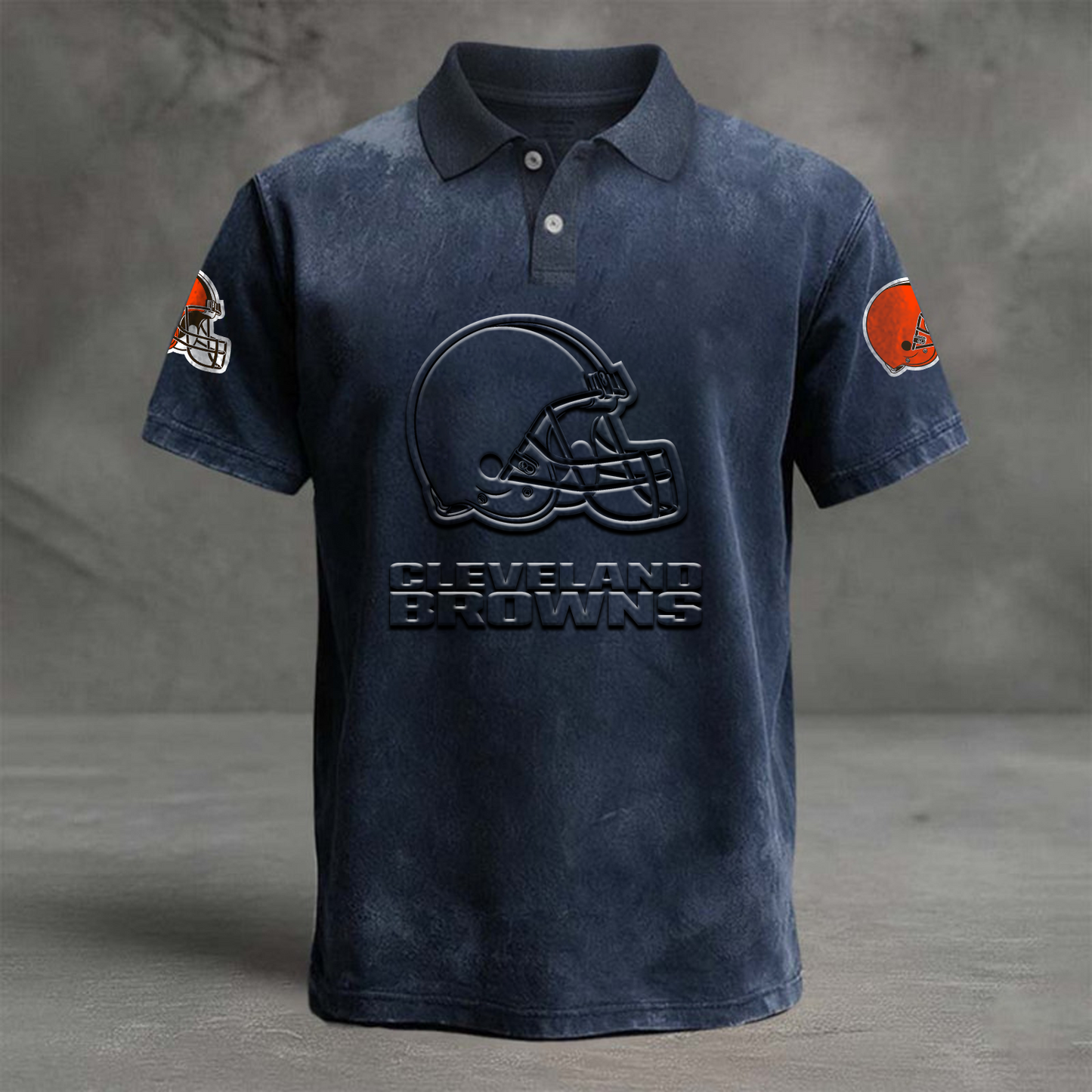 CLE x NFL Embossed Polo Shirt DATND TANTD