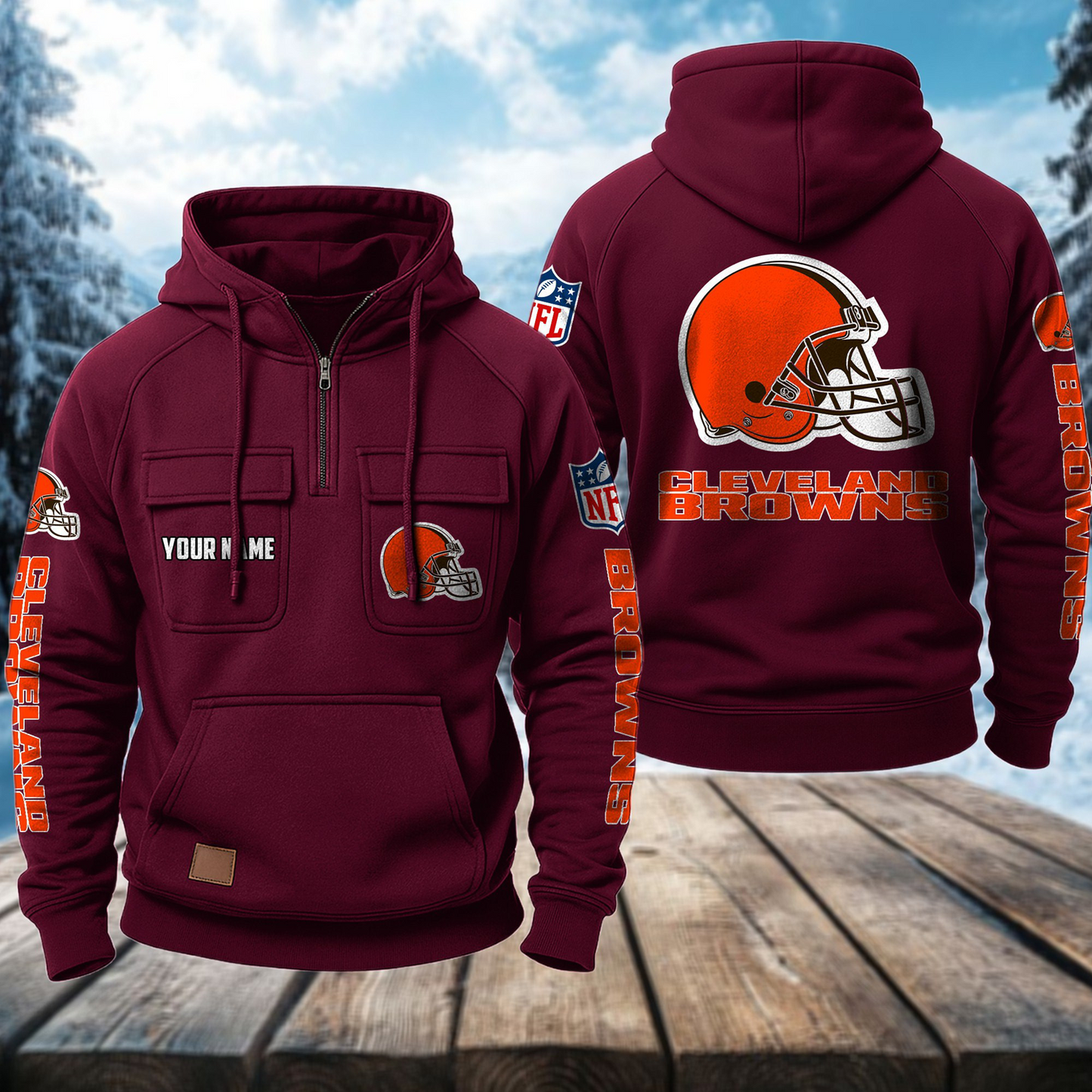 CLE x NFL Premium Hoodie DATND TANTD