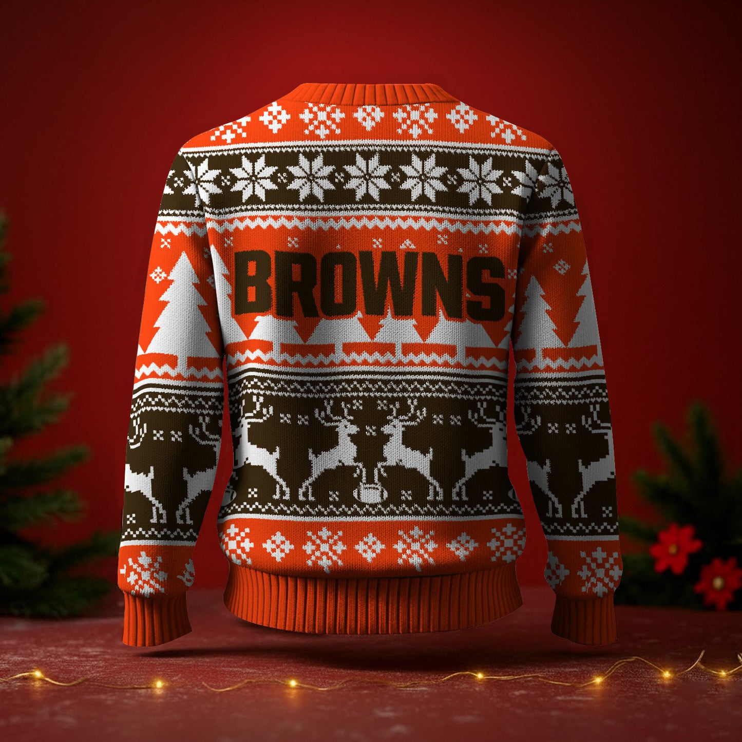 CLE x NFL Premium Ugly Christmas Sweater DatND DVT